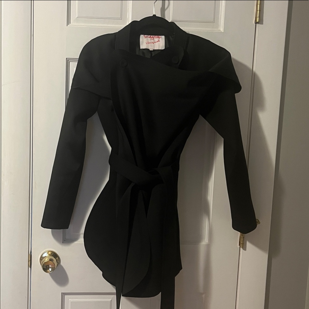 Black Lined Trench by Scandal Paris L’Original
